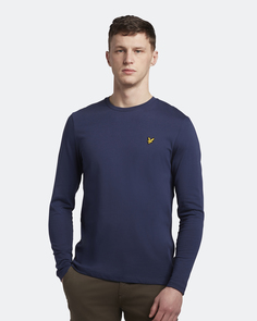 Лонгслив с круглым вырезом из хлопка Lyle & Scott