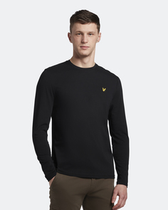 Лонгслив с круглым вырезом из хлопка Lyle & Scott