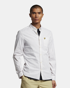 Хлопковая рубашка в клетку Lyle & Scott