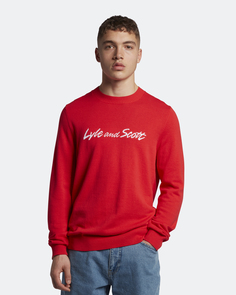 Джемпер с круглым вырезом из хлопка Lyle & Scott