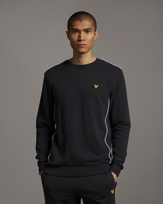 Свитшот с контрастной окантовкой Lyle & Scott