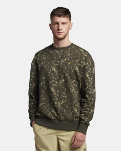 Хлопковый свитшот с принтом Lyle & Scott