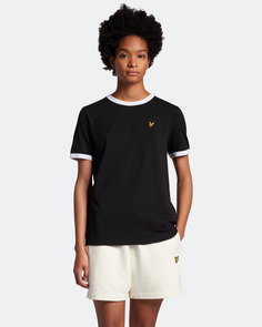 Футболка с контрастной окантовкой Lyle & Scott