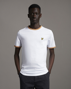 Футболка с контрастной окантовкой Lyle & Scott