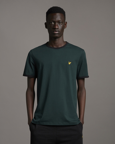 Футболка с контрастной окантовкой Lyle & Scott