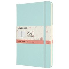 Блокнот Moleskine Art Bullet Large, 160 страниц, в точку, 13 х 21 см, аквамарин