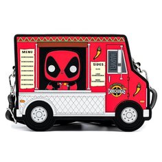 Сумка Loungefly POP Marvel Deadpool 30th Anniversary Chimichangas Food Truck Crossbody MVTB0132