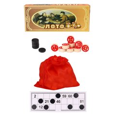 Игра настольная Рыжий кот, Лото, 23х9.5х4.5 см, дерево, AN02557