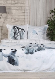 Постельное белье Евро Mona Liza SL Family "Penguins"