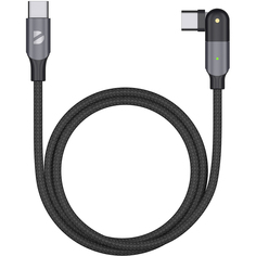 Кабель Deppa USB-C - USB-C поворотный 1,2 м черный