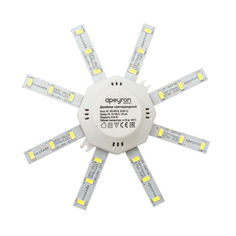 Лампа светодиодная Apeyron 12-15 "Звездочка" для настенно-потолочного светильника 8Вт, 600 Лм, IP30,6400К, Ø140мм