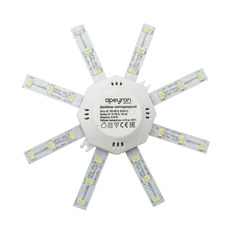 Лампа светодиодная Apeyron 12-16 "Звездочка" для настенно-потолочного светильника 8Вт, 600 Лм, IP30, 3000К, Ø140мм