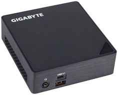 Неттоп GIGABYTE GB-BKi5A-7200 i5 7200U/DDR4/без HDD/HD Graphics 620/1000 Мбит/с/WiFi/BT/USB 3.0/USB 3.1/USB-C/HDMI/Mini DisplayPort/без ОС/серый