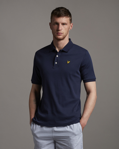 Поло прямого кроя в рубчик Lyle & Scott