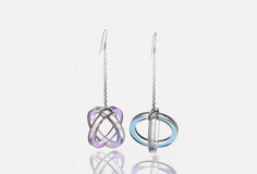 Серьги на цепочке Monolama