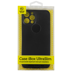Чехол накладка iBox UltraSlim для Apple iPhone 12 Pro Max (черный)