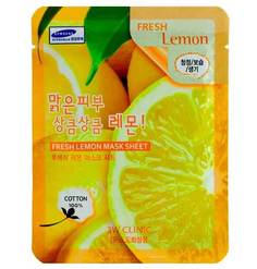 Тканевая маска для лица с экстрактом лимона 3W CLINIC Fresh Lemon Mask Sheet