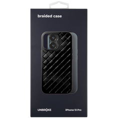 Чехол накладка UNBROKE braided case для iPhone 13 Pro, черная