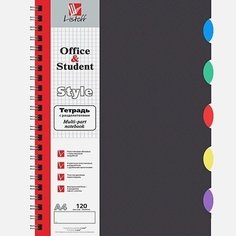 Тетрадь А4, 120 листов, в клетку Listoff