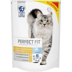 Корм для кошек Perfect Fit с чувствительным пищеварением с лососем 650 г