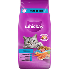 Корм для кошек Whiskas Подушечки с паштетом с лососем 5 кг