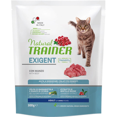 Корм для кошек Trainer Natural Exigent для привередливых с говядиной 300 г