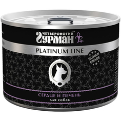 Корм для собак Четвероногий гурман Platinum Line Сердце и печень 525 г
