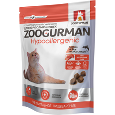 Корм для кошек Зоогурман Hypoallergenic Лосось с рисом 350 г