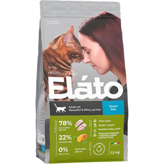Корм для кошек Elato Holistic Beautiful & Shiny Cat Hair Океаническая рыба 1,5 кг