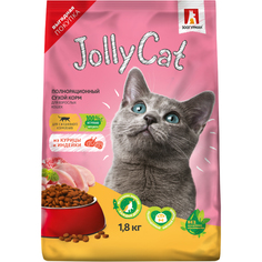 Корм для кошек Зоогурман Jolly Cat Курица и индейка 1,8 кг