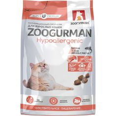Корм для кошек Зоогурман Hypoallergenic Лосось с рисом 1,5 кг