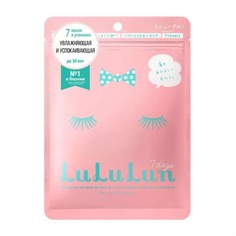 Маска для лица Lululun увлажнение и баланс кожи pink 7 шт