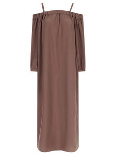 Платье из шелка и хлопка Ballantyne