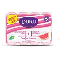 DURU Туалетное крем-мыло 1+1 Увлажняющий крем & Розовый Грейпфрут