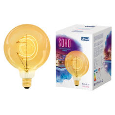 Лампочка Лампа светодиодная филаментная Uniel E27 5W 2250K золотая LED-SF02-5W/SOHO/E27/CW GOLDEN GLS77GO UL-00007625