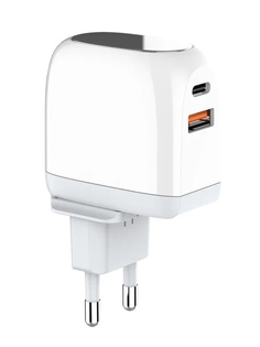 Зарядное устройство Ldnio A2522C PD+QC 3.0 2xUSB + Cable PD-L White LD_C3453