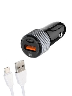 Зарядное устройство Ldnio C510Q 1xUSB QC 3.0 + 1xUSB PD + Cable Type-C Black LD_B4596