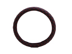 Оплетка на руль Главдор GL-922 экокожа (М) Red-Black 35596