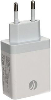 Зарядное устройство сетевое VCOM CA-M050 2*AC (EU Plug 100-220V)-&gt;USB, IC, Quick Charge 3.0