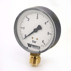 Манометр радиальный 1/2" х 80/6 Bar Watts F+R200 10007790