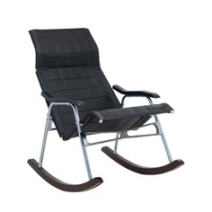 Кресло-качалка складная белтех (комфорт) черный 57x92x92 см.