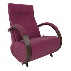 Кресло-глайдер модель balance 3 с накладками (комфорт) розовый 70x105x84 см.