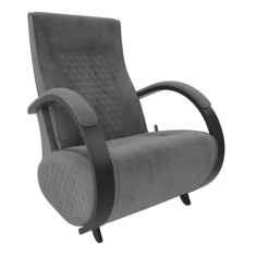 Кресло-глайдер модель balance 3 с накладками (комфорт) серый 70x105x84 см.