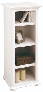 Шкаф для ванной узкий нордик (инлавка) белый 46x125x38 см.