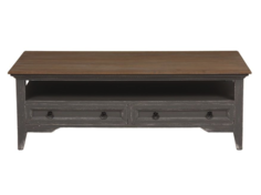 Столик кофейный директория (инлавка) коричневый 140x48x70 см.
