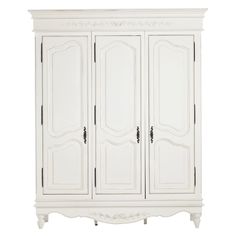 Шкаф платяной трехдверный марсель (инлавка) белый 172x212x60 см.