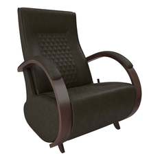 Кресло-глайдер модель balance 3 с накладками (комфорт) черный 70x105x84 см.