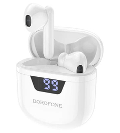 Наушники Borofone с микрофоном (TWS) BW05 Pure, белые (80453)