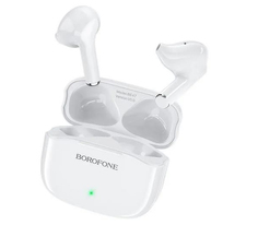 Наушники Borofone с микрофоном (TWS) BE47 Perfecto, белые (43626)