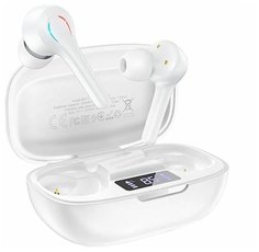Наушники Borofone с микрофоном (TWS) BW11 Graceful, белые (82822)
